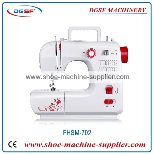 Home sewing machine with LCD screen and microcomputer with 30 kinds of stitches and thick seaming FHSM-702