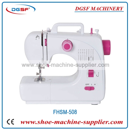 Household sewing machine, portable seaming buttonhole, 16 kinds of stitch sewing machine FHSM-508